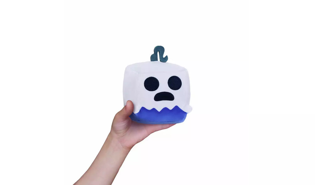 Blox Fruits Series 3 4-inch Collectable Plush featuring a ghost character with a surprised expression.