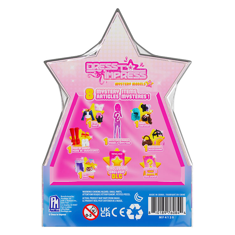 Dress To Impress Series 3 Mystery Doll with Exclusive DLC Code box featuring 8 collectible mini dolls.