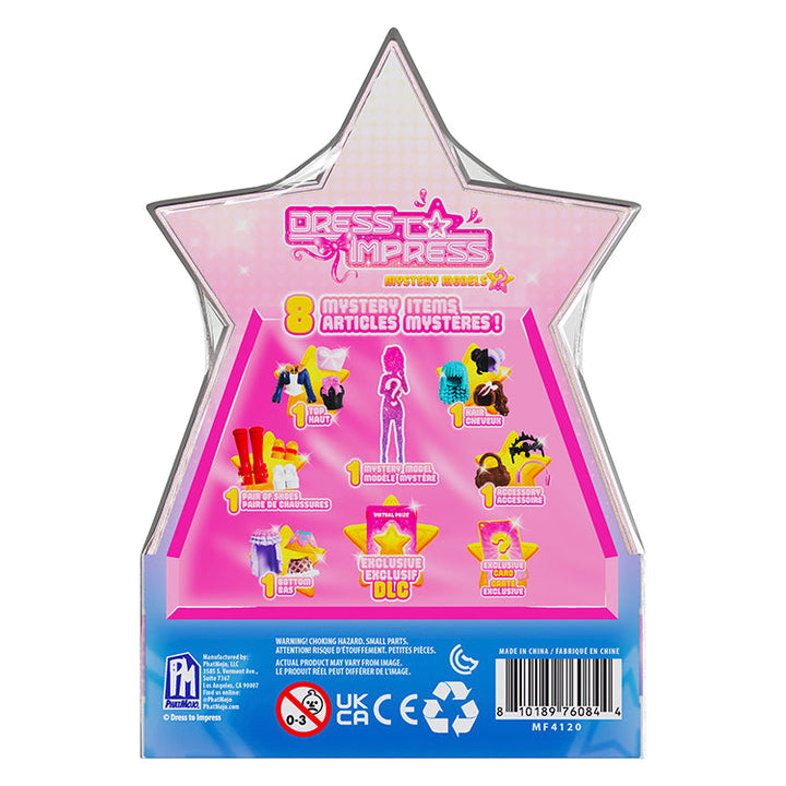 Dress To Impress Series 3 Mystery Doll with Exclusive DLC Code box featuring 8 collectible mini dolls.