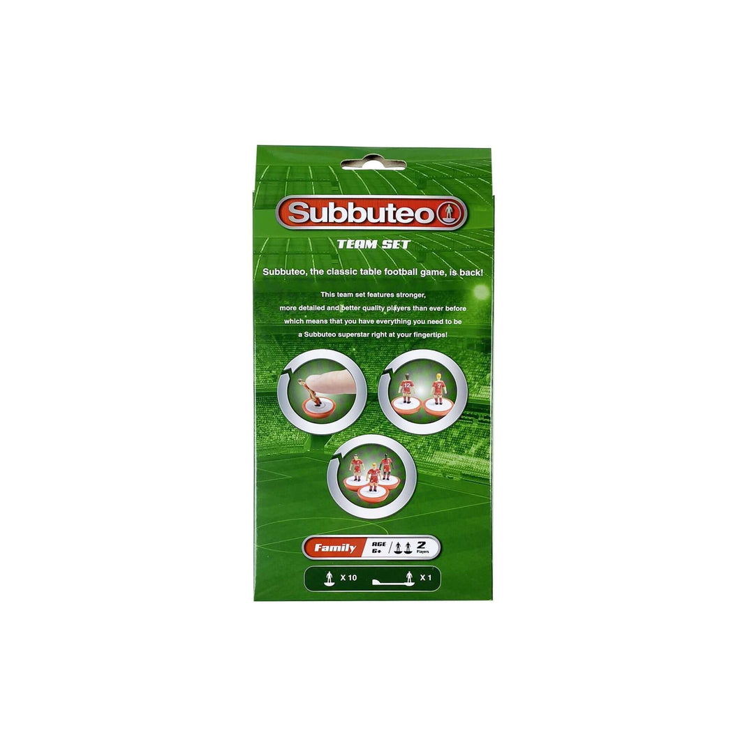 Liverpool F.C. Subbuteo Players set packaging showcasing classic tabletop football game features.
