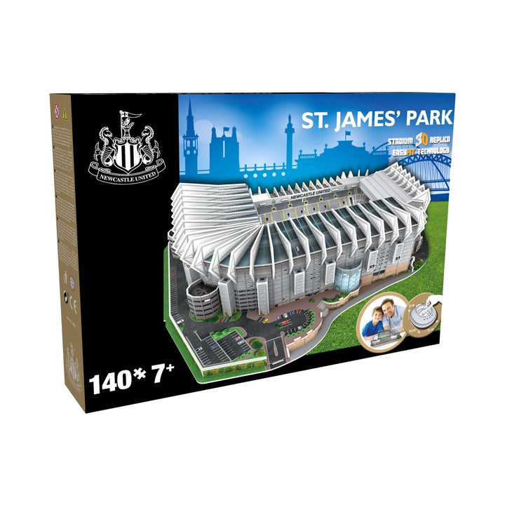 Newcastle stadium 3D puzzle packaging featuring St. James&